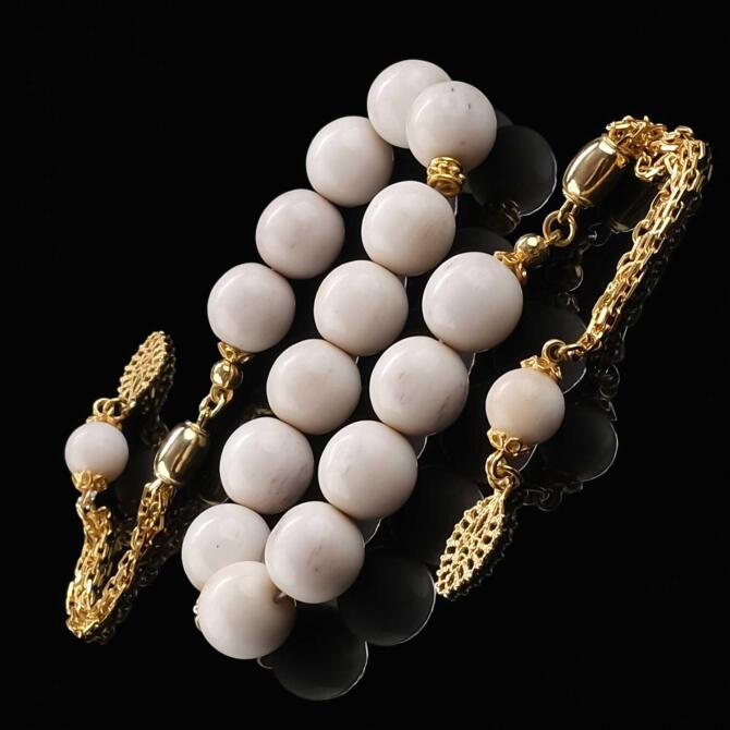 Deve Kemiği Gold Tasarım Zaza Tesbih - Tesbihcibaba