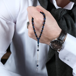 Diyarbakır İşi Serçe Boy Ateş Kehribarı Tesbih - 1