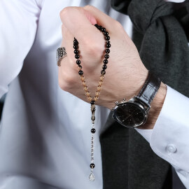 Diyarbakır Süzmesi Serçe Boy Sıkma Kehribar Tesbih - 1