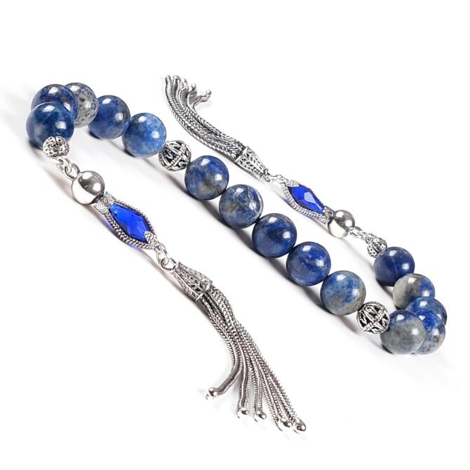 Doğal Lapis Taşından Özel Tasarım Zaza Tesbih - Tesbihcibaba