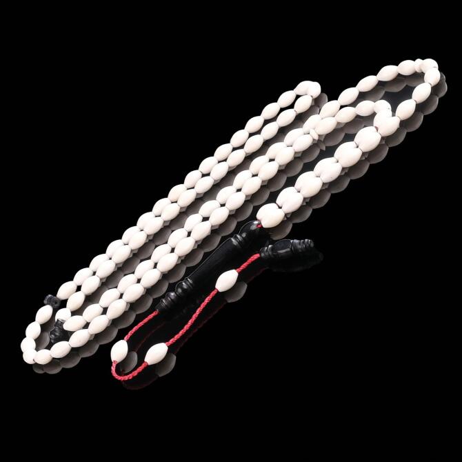 Dua Taneleri 99'lu Abanoz İmame Kemik Namaz Tesbih - Tesbihcibaba