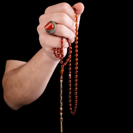 Dua Taneleri Baltık İncisi Damla Kehribarı Namaz Tesbih - 2
