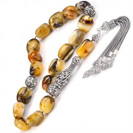 Dünyada Tek Doğal Yapısıyla Maskot Damla Kehribar Tesbih - 1