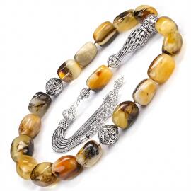 Dünyada Tek Doğal Yapısıyla Maskot Damla Kehribar Tesbih - 2