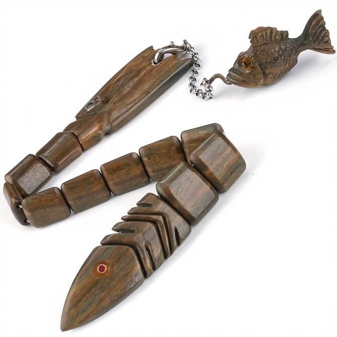 Dünyada Tek Pelesenk Ağacı Balık Tesbih - Tesbihcibaba