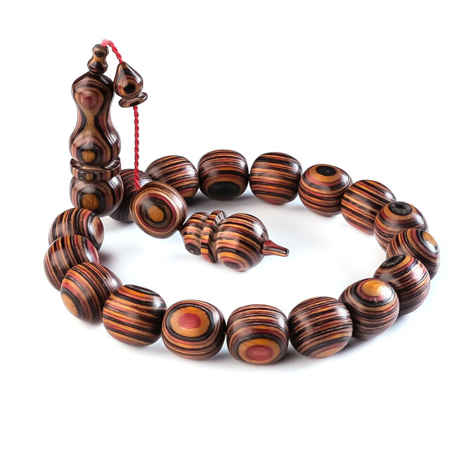 Efe Collection Kafur Ağacı Red Mix Multicolor Tesbih - Tesbihcibaba
