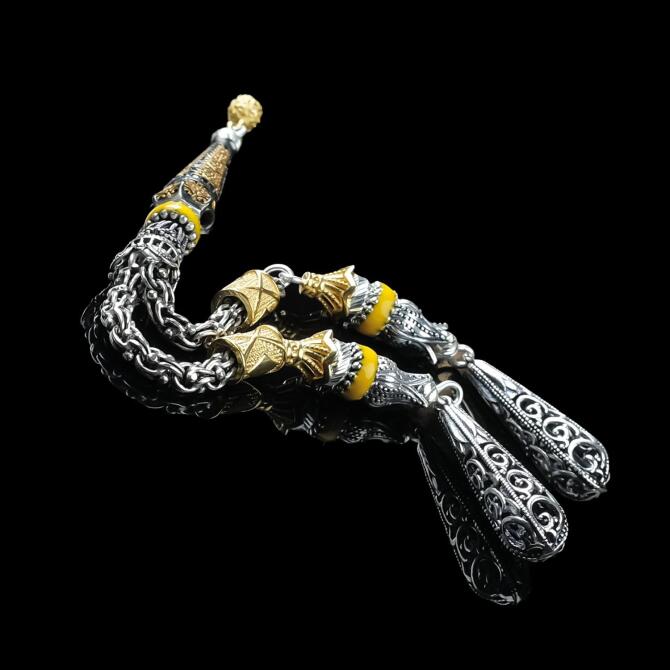 El İşi Kalem İşleme Özel Tesbih Püskülü - Tesbihcibaba