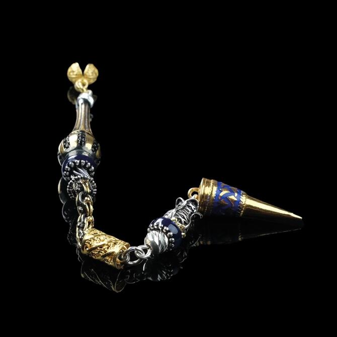 El İşi Tekli Zincir Özel Tesbih Püskülü - Tesbihcibaba