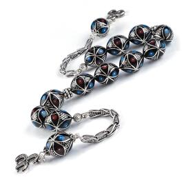 Erzurum Baba Atölyeden 3 Hilal Zaza Oltu Taşı Tesbih - 1