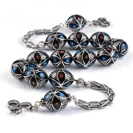 Erzurum Baba Atölyeden 3 Hilal Zaza Oltu Taşı Tesbih - 2