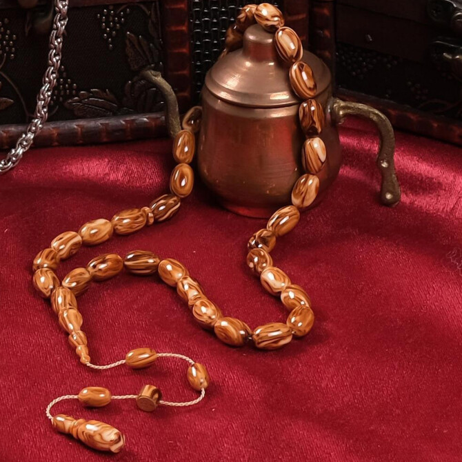 Koleksiyonluk Usta İşi Çekoslovak Katalin Tesbih - Tesbihcibaba