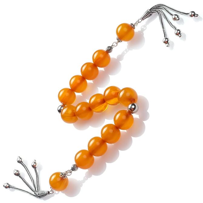 Eskitme Tasarım Sıkma Kehribar ZazaTesbih - Tesbihcibaba