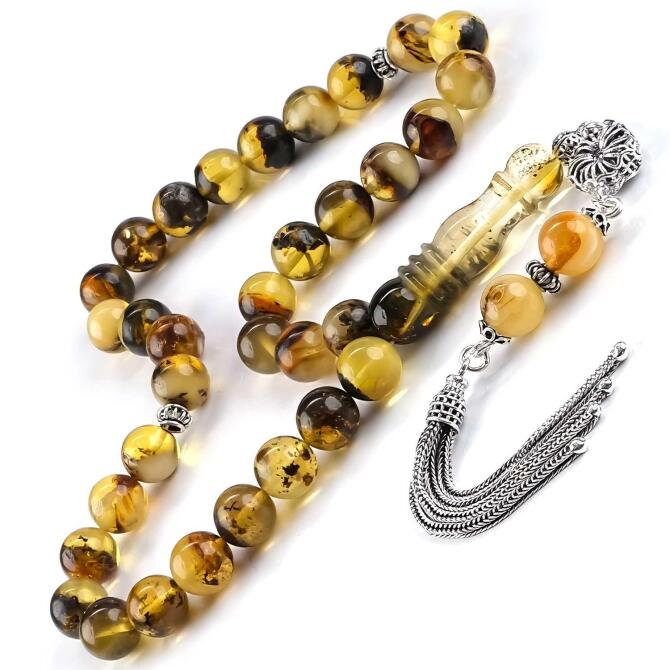 Eşsiz Eser Litvanya Kaya Damla Kehribar Tesbih - Tesbihcibaba