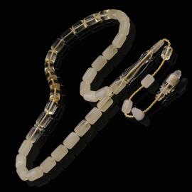 Eşsiz Eser Usta Elinden Damla Kehribar Tesbih - 2