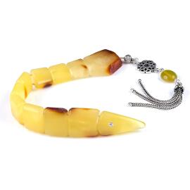 Eşsiz Ürün Baba Atölye İşçilik Balık Damla Kehribar Tesbih - 1