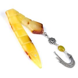 Eşsiz Ürün Baba Atölye İşçilik Balık Damla Kehribar Tesbih - 2