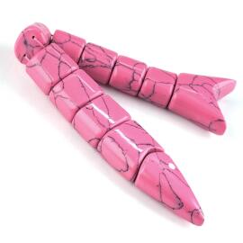 Eşsiz Ürün Pembe Firuze Taşı Balık Tesbih - 1