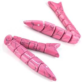 Eşsiz Ürün Pembe Firuze Taşı Balık Tesbih - 3