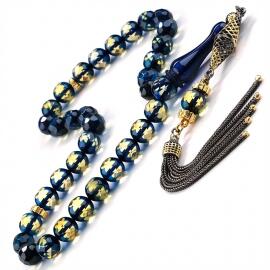 Faseta Kesim Premium Class Hediyelik Damla Kehribar Tesbih - Tesbihcibaba