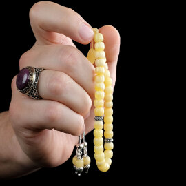 Finger Collection - 3'lü Püskül Kaya Damla Kehribar Tesbih - 2