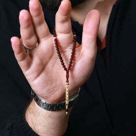 Finger Collection 3 Parmak Bal Damla Kehribar Tesbih - 2