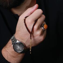 Finger Collection 3 Parmak Bal Damla Kehribar Tesbih - 1