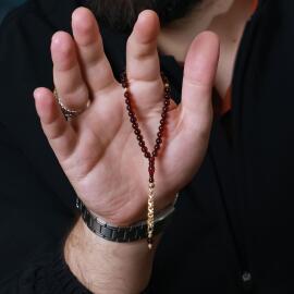 Finger Collection 3 Parmak Bal Damla Kehribar Tesbih - 2