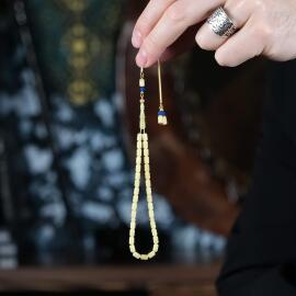 Finger Collection 4 Parmak Özel Üretim Damla Kehribar Tesbih - 2