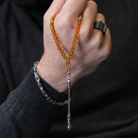 Finger Collection Bal Damla Kehribar Tesbih - 1