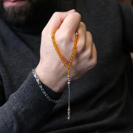 Finger Collection Bal Damla Kehribar Tesbih - 2