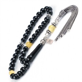 Finger Collection Damla Detay Erzurum Oltu Taşı Tesbih - Tesbihcibaba