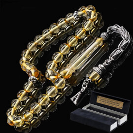 Finger Collection Misket Damla Kehribar Tesbih - 1