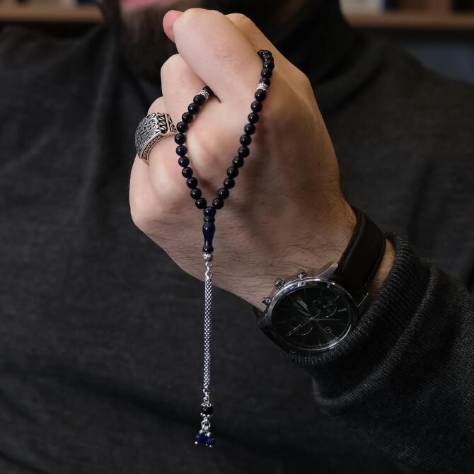 Finger Collection Safir Damla Kehribar Tesbih - Tesbihcibaba