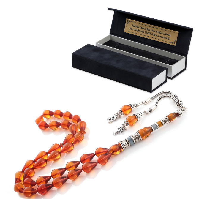 Göz Yaşı Kesim Nakkaş İmame Kişiye Özel Tesbih - Tesbihcibaba