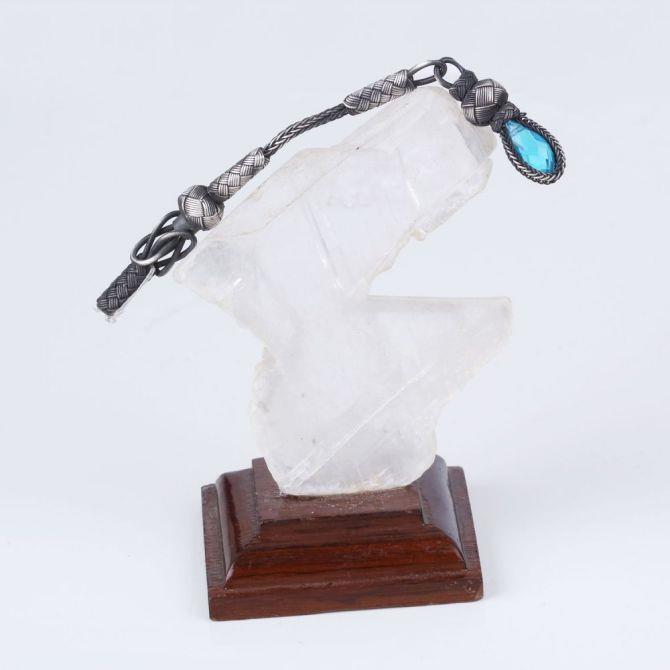 Silver El Woven Single Prayer Beads Tassel