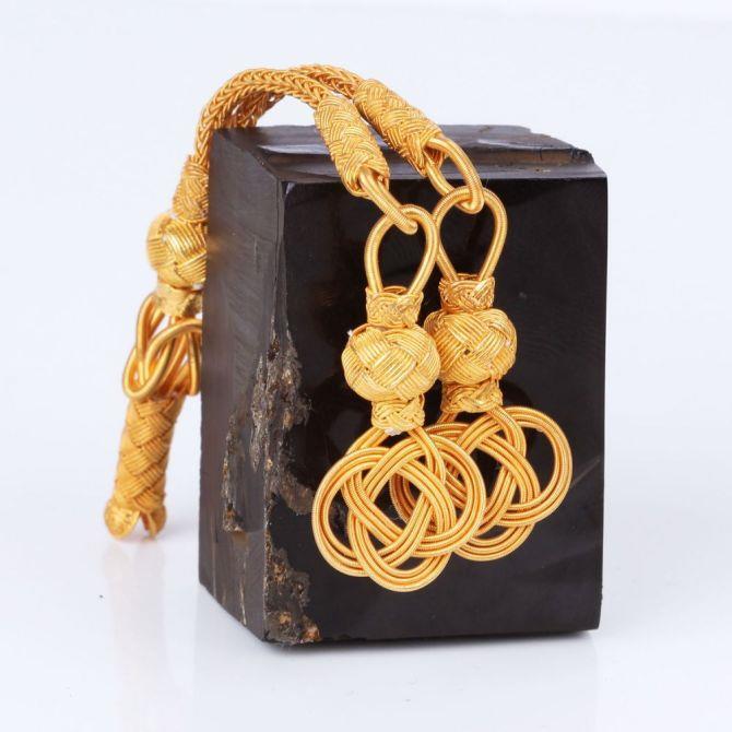 Special Design Double Silver El Woven Prayer Beads Tassel