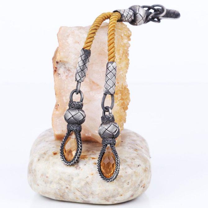 Silver Handcrafted Woven Prayer Beads Tassel