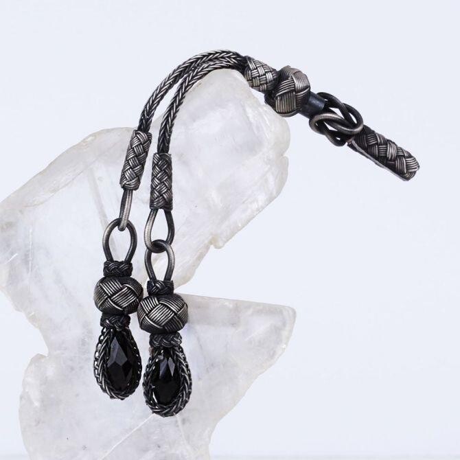 1000 K Silver Kazaz El Woven Prayer Beads Tassel