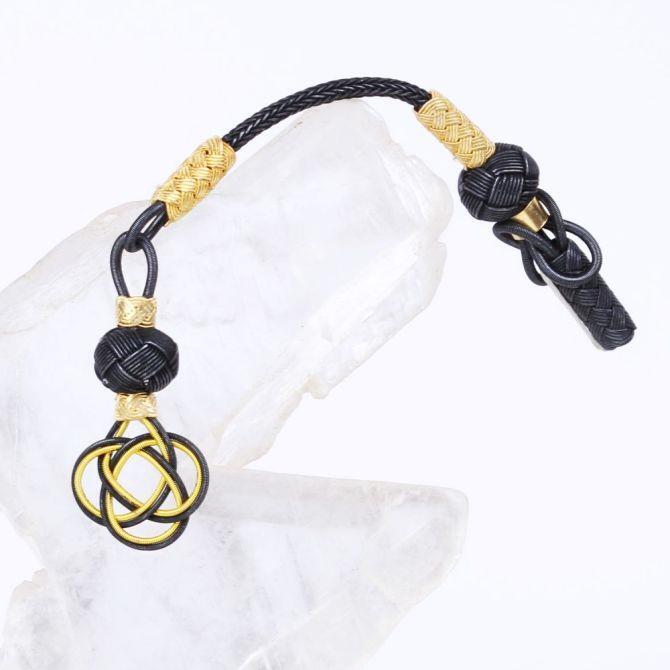 Silver Kazaz Woven Prayer Beads Tassel