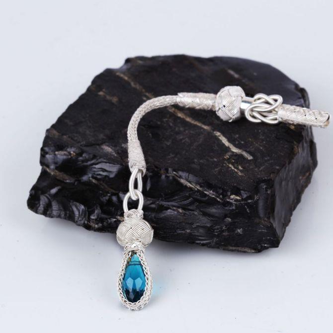 Silver Kazaziye El Woven Prayer Beads Tassel