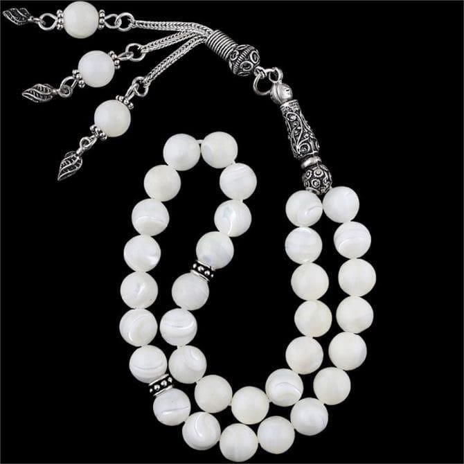 Gümüş Tasarım Sedef Tesbih - Tesbihcibaba