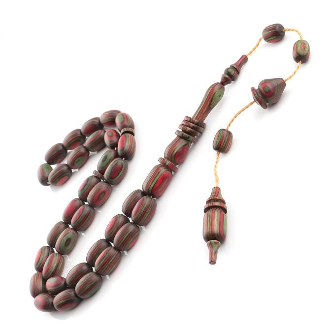 Alkan Usta İşçilik Halkalı İmame Kafur Ağacı Tesbih - Tesbihcibaba