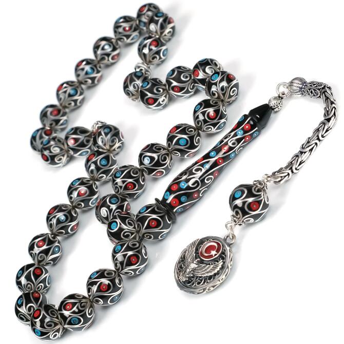 Hatemkari Anadolu Kartalı Erzurum Oltu Taşı Tesbih - Tesbihcibaba