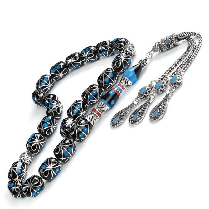 Hatemkari Koleksiyonu - Erzurum Oltu Taşı Maskot Tesbih - Tesbihcibaba