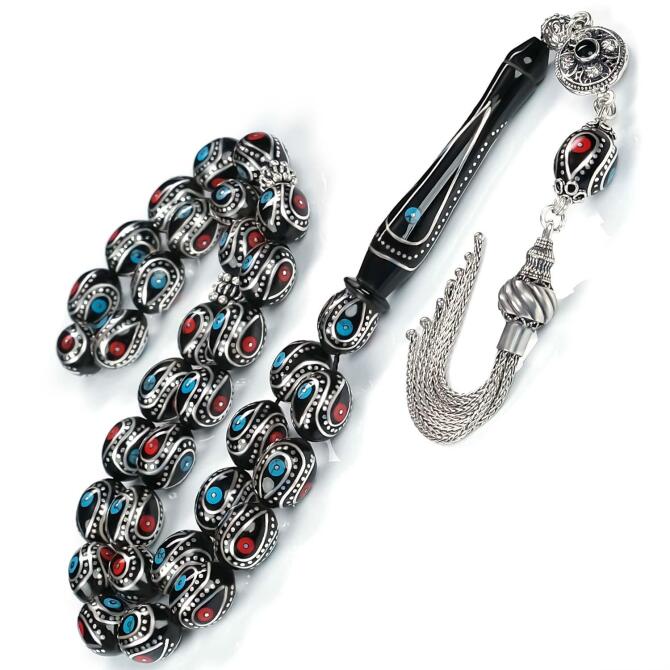 Hatemkari Koleksiyonu - Göz Nuru Erzurum Oltu Taşı Tesbih - Tesbihcibaba