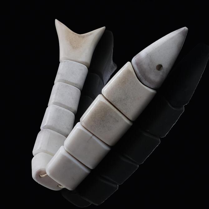 Horn Fin Edition-Thick Texture Geyik Boynuzu Balık Tesbih - Tesbihcibaba