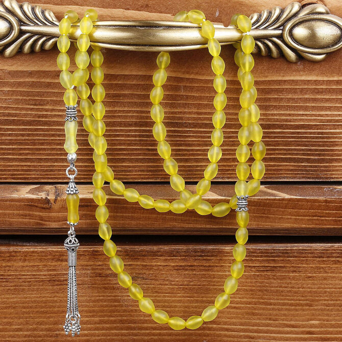 Hükümdarların Taşı Gümüş Kamçı Şahmaksut Namaz Tesbihi - Tesbihcibaba