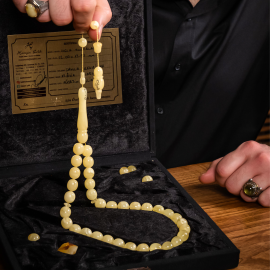 Hüseyin Çelik Usta Kaya Damla Kehribar Tesbih - 1