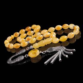Ice Amber - Tiger Özel Yapım Damla Kehribar Tesbih - 1