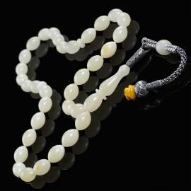 Ice Amber Usta İşi Kazaz Beyzi Damla Kehribar Tesbih - Tesbihcibaba